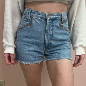 Justin High-Waisted Denim Shorts